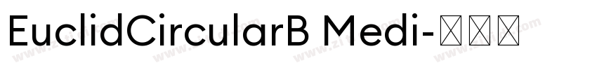 EuclidCircularB Medi字体转换
